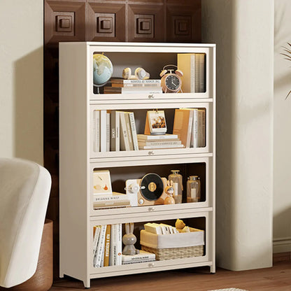 Vitrine moderne sur pied à 5 niveaux avec couvercle rabattable