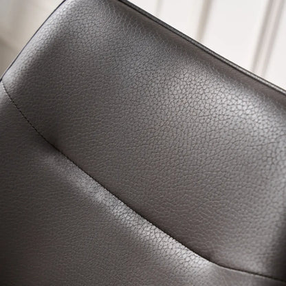 Chaise de salle à manger moderne rembourrée, dossier ouvert et sans accoudoirs