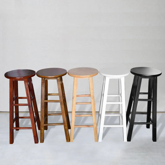 Tabourets de bar modernes en bois, hauteur comptoir, sans dossier