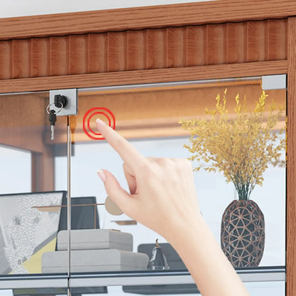 Casier à vin moderne en bois naturel avec étagère en verre