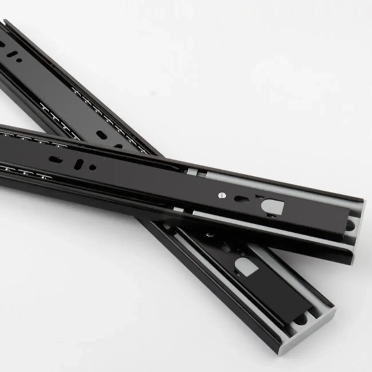 Table d'appoint rectangulaire étroite en bois de noyer avec tiroirs