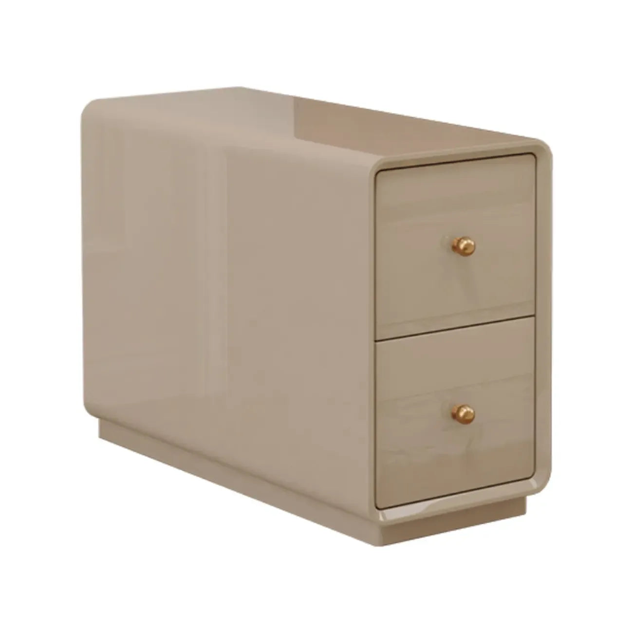 Table d'appoint rectangulaire étroite en bois de noyer avec tiroirs