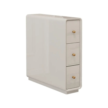 Table d'appoint rectangulaire étroite en bois de noyer avec tiroirs