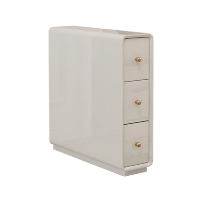 Table d'appoint rectangulaire étroite en bois de noyer avec tiroirs