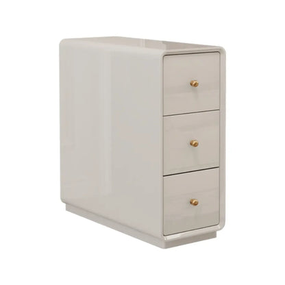 Table d'appoint rectangulaire étroite en bois de noyer avec tiroirs