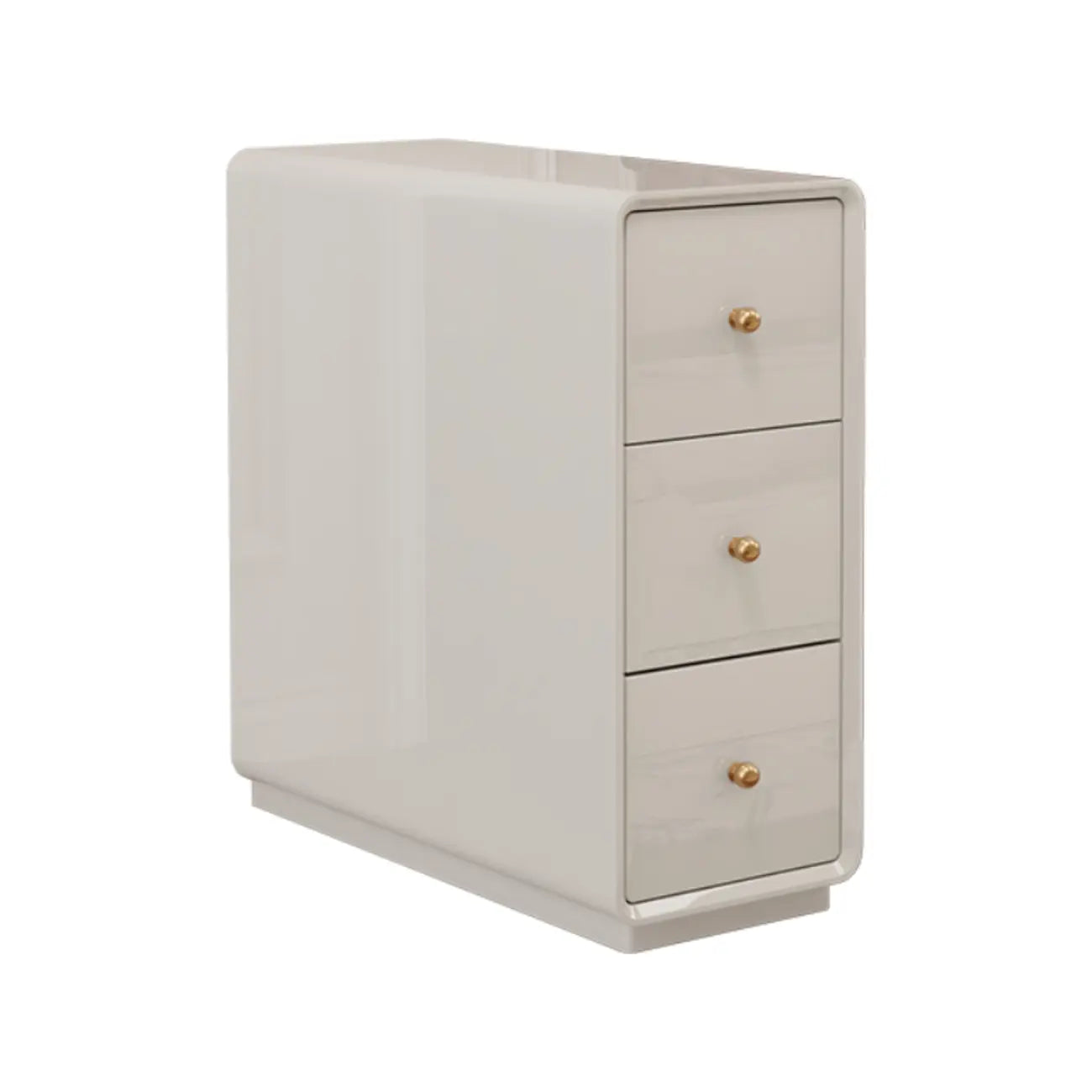 Table d'appoint rectangulaire étroite en bois de noyer avec tiroirs