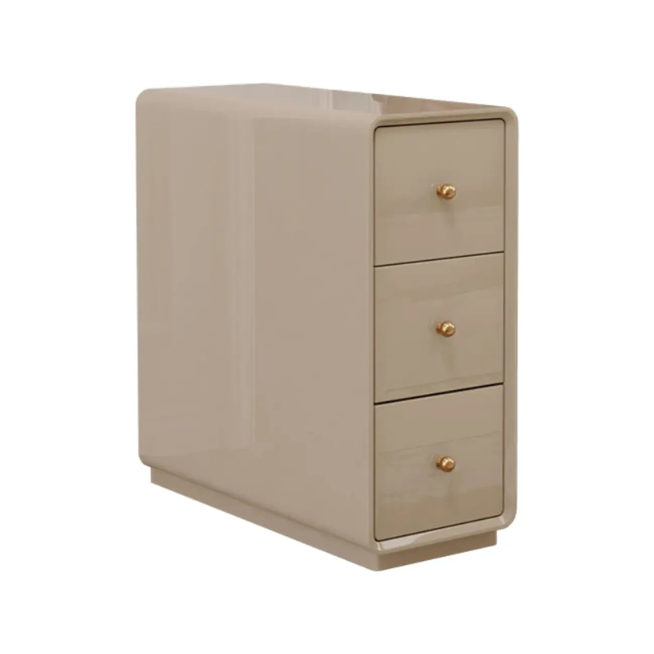 Table d'appoint rectangulaire étroite en bois de noyer avec tiroirs