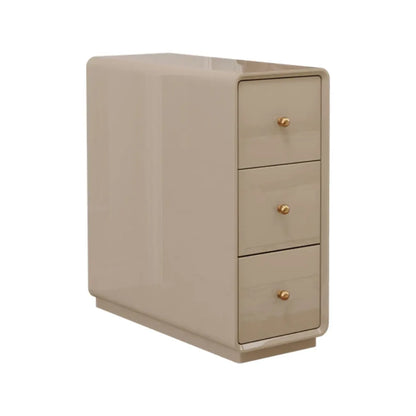 Table d'appoint rectangulaire étroite en bois de noyer avec tiroirs