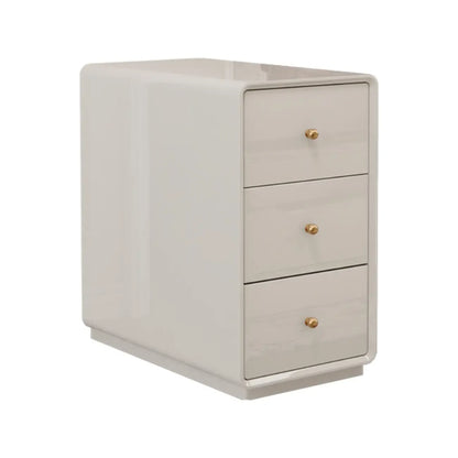 Table d'appoint rectangulaire étroite en bois de noyer avec tiroirs