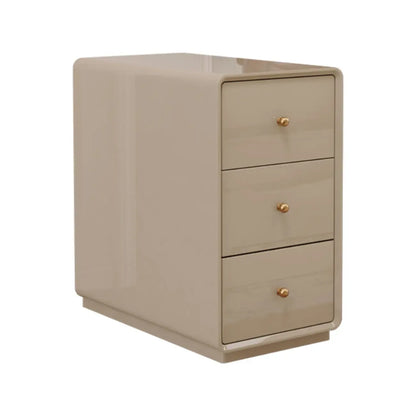 Table d'appoint rectangulaire étroite en bois de noyer avec tiroirs