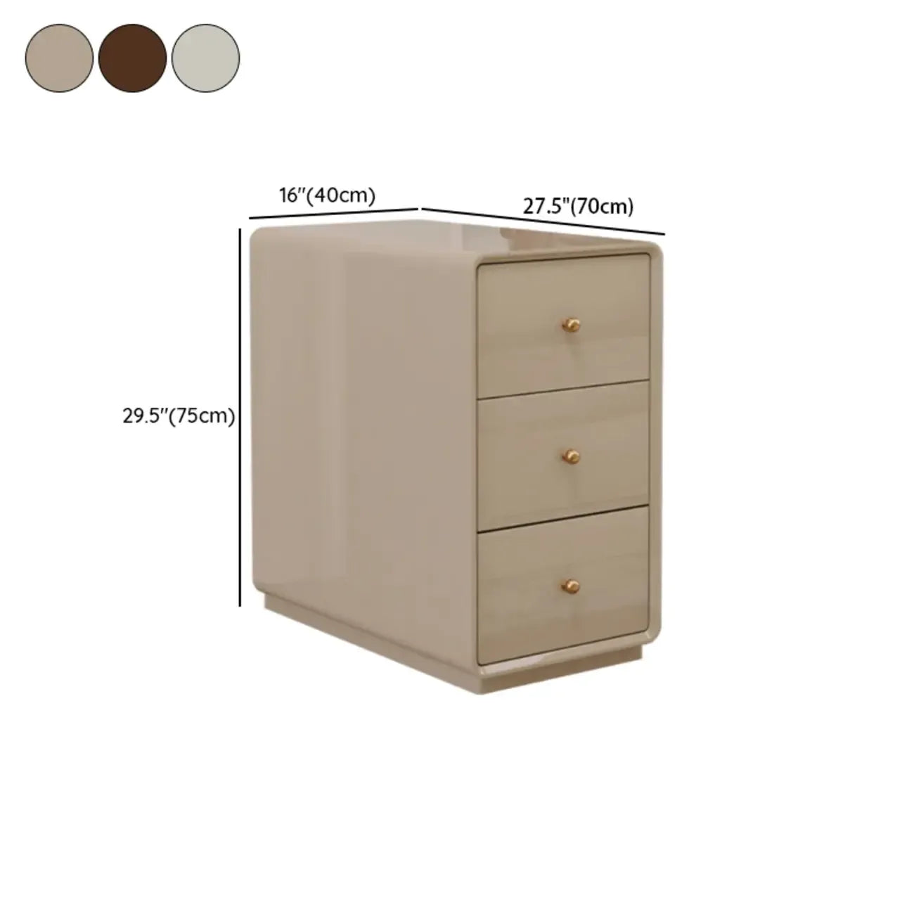 Table d'appoint rectangulaire étroite en bois de noyer avec tiroirs