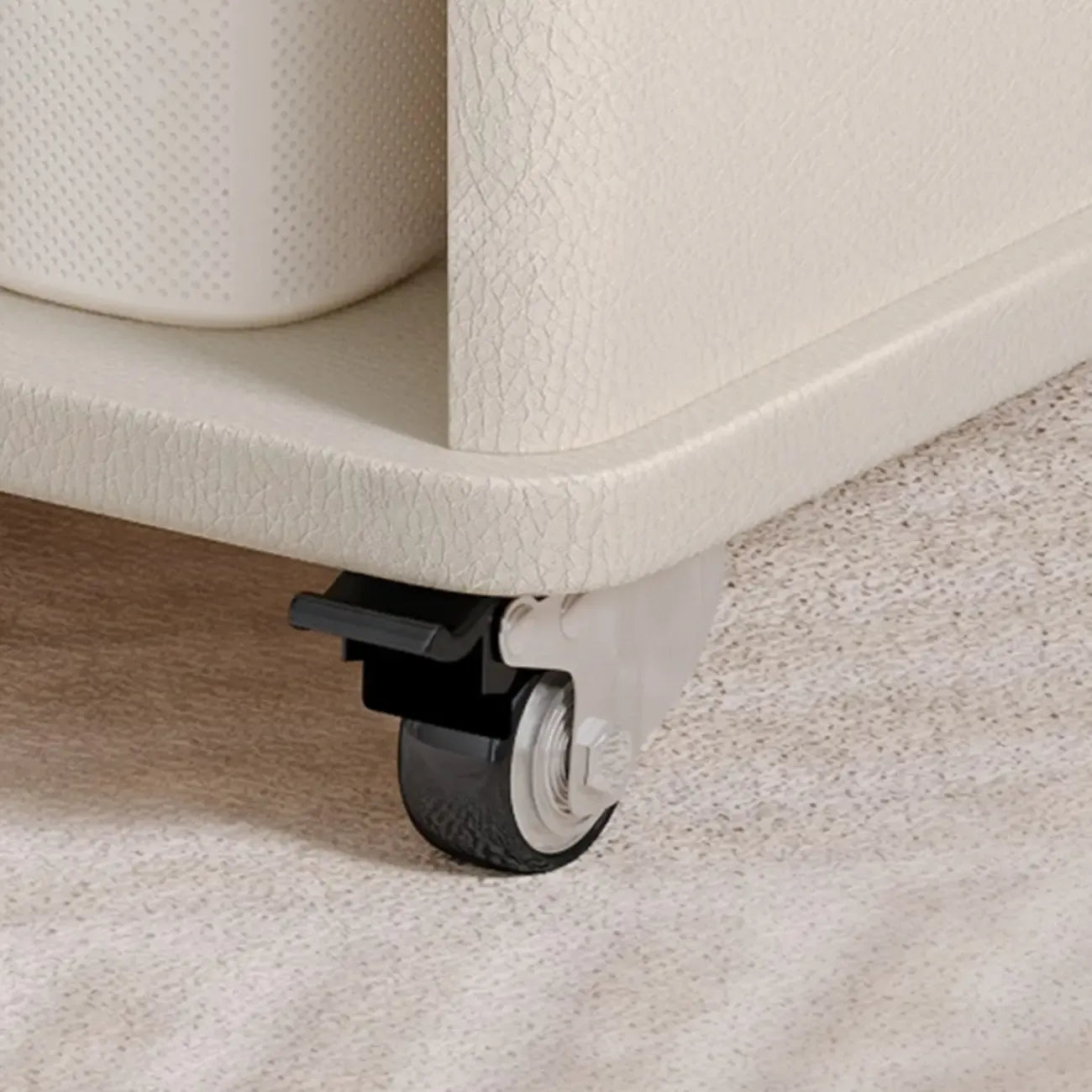 Table d'appoint moderne, élégante et polyvalente en bois avec roulettes