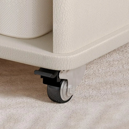 Table d'appoint moderne, élégante et polyvalente en bois avec roulettes