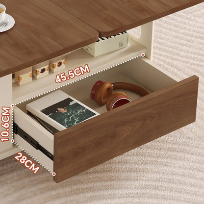 Table d'appoint moderne, élégante et polyvalente en bois avec roulettes