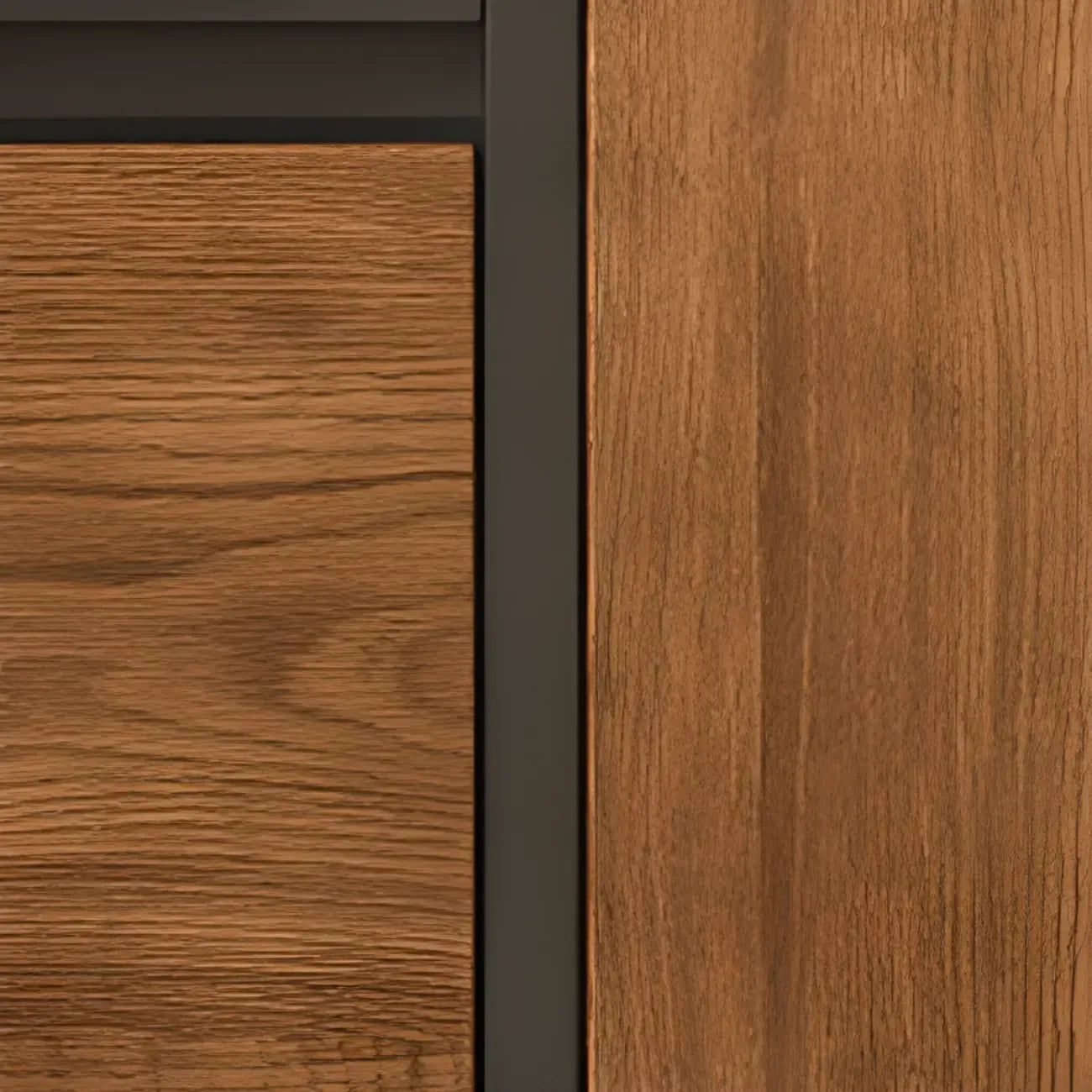 Bibliothèque verticale en bois de style moderne du milieu du siècle