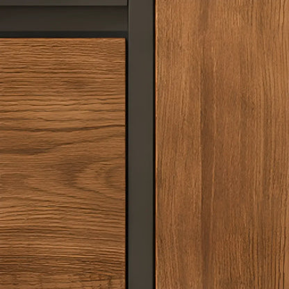 Bibliothèque verticale en bois de style moderne du milieu du siècle