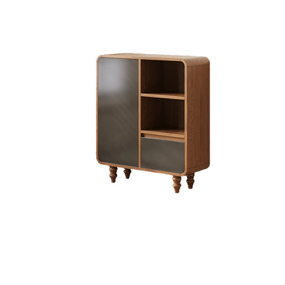 Bibliothèque verticale en bois de style moderne du milieu du siècle