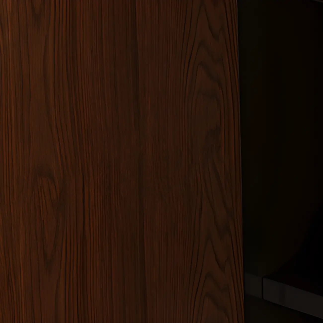 Bibliothèque verticale en bois de style moderne du milieu du siècle