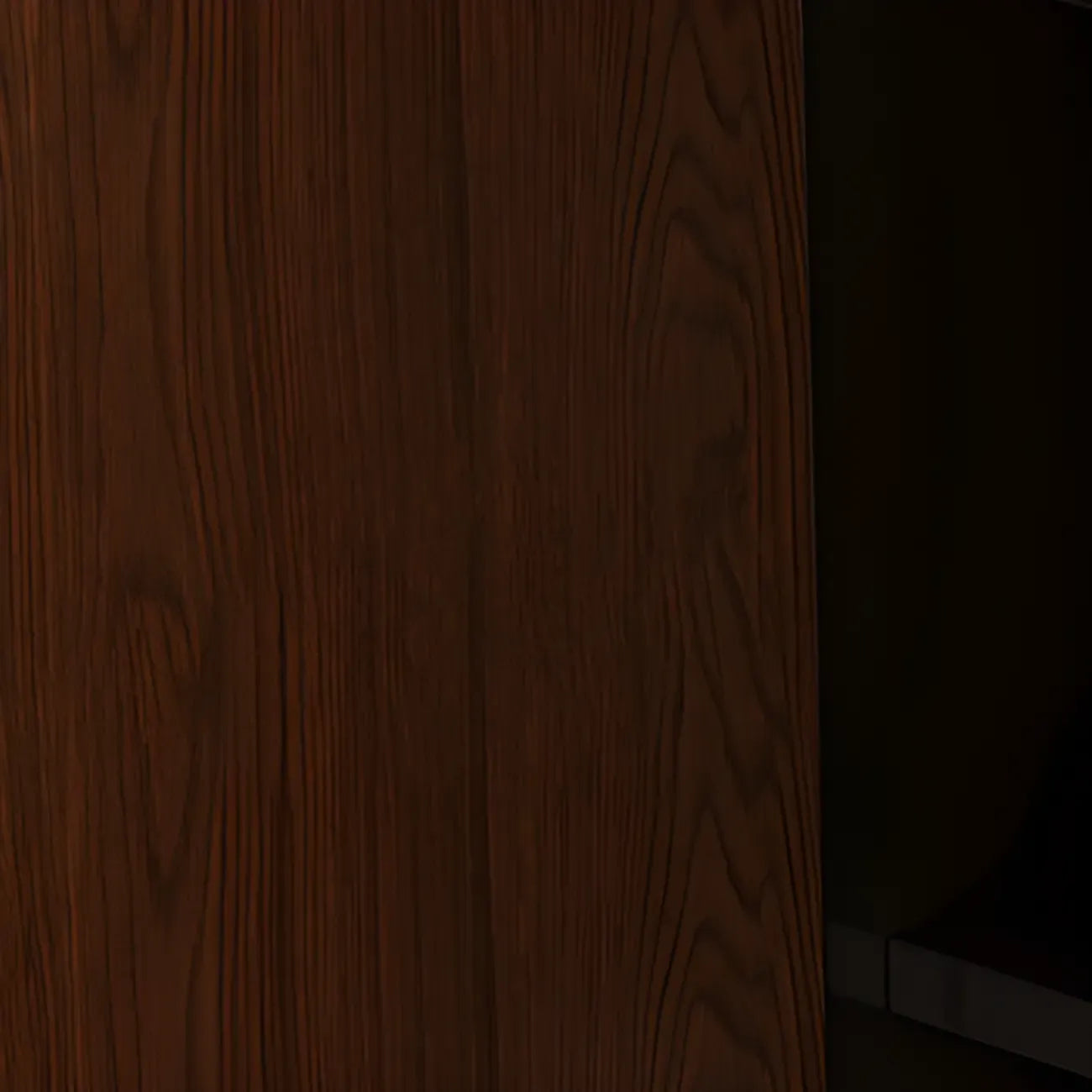 Bibliothèque verticale en bois de style moderne du milieu du siècle