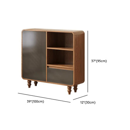 Bibliothèque verticale en bois de style moderne du milieu du siècle