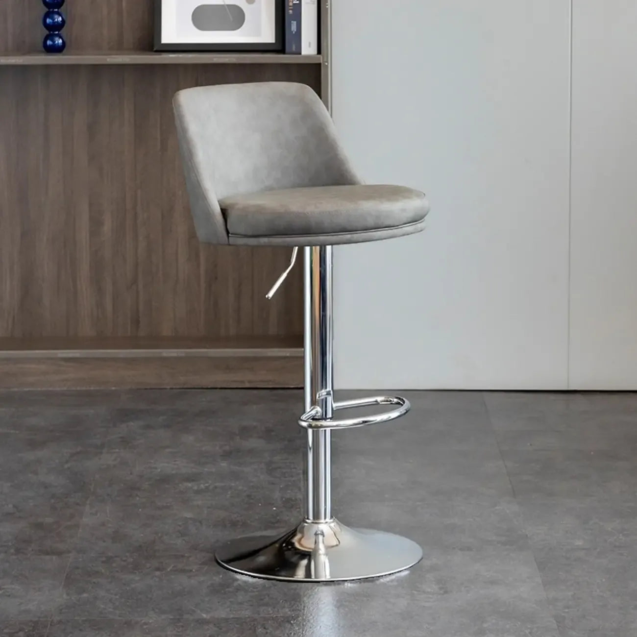 Tabourets de bar modernes pivotants en cuir réglables