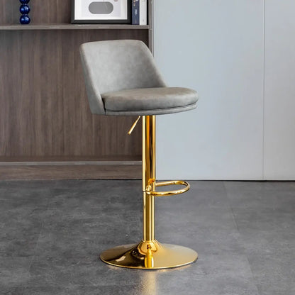 Tabourets de bar modernes pivotants en cuir réglables