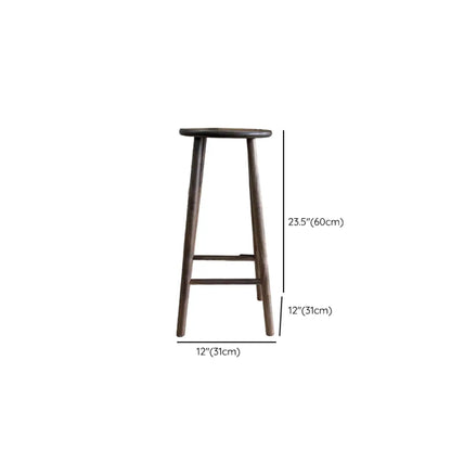 Tabourets de bar modernes en bois avec repose-pieds et dossier inclinable