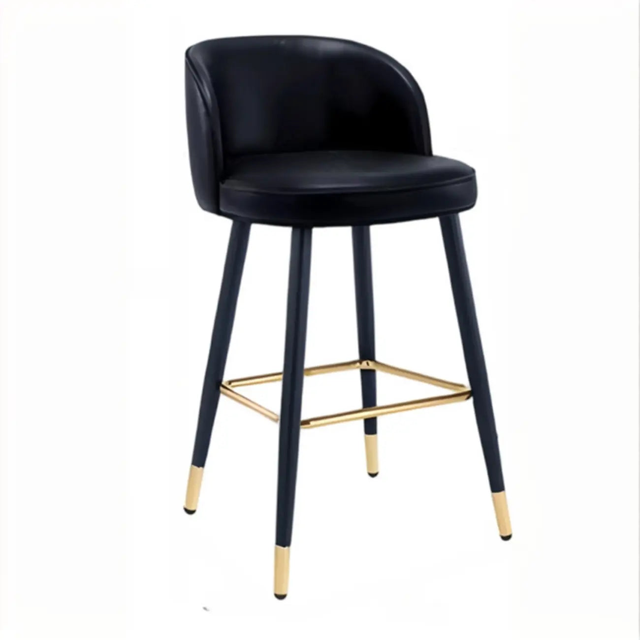 Tabourets de bar glamour en cuir, hauteur comptoir