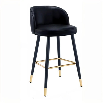 Tabourets de bar glamour en cuir, hauteur comptoir