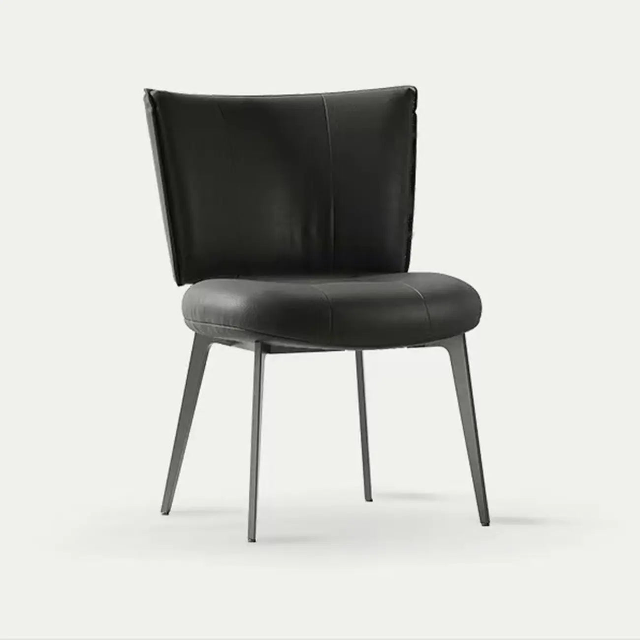 Chaises de salle à manger capitonnées à dossier incurvé, style urbain chic