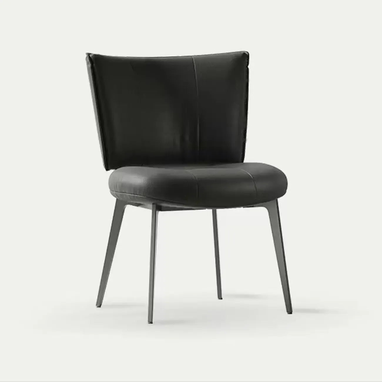 Chaises de salle à manger capitonnées à dossier incurvé, style urbain chic