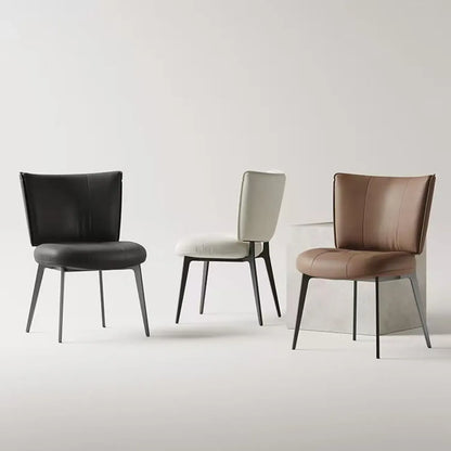 Chaises de salle à manger capitonnées à dossier incurvé, style urbain chic
