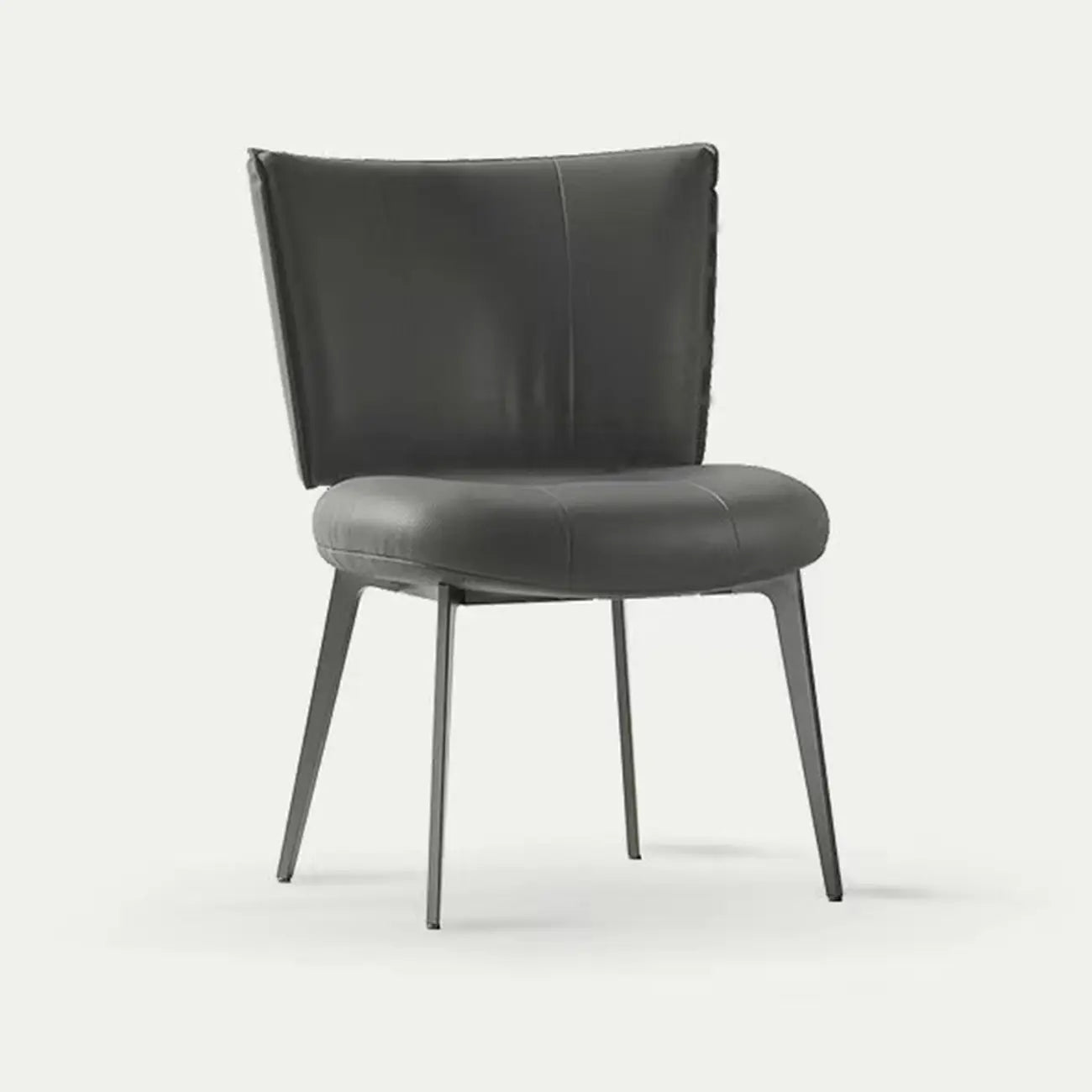 Chaises de salle à manger capitonnées à dossier incurvé, style urbain chic