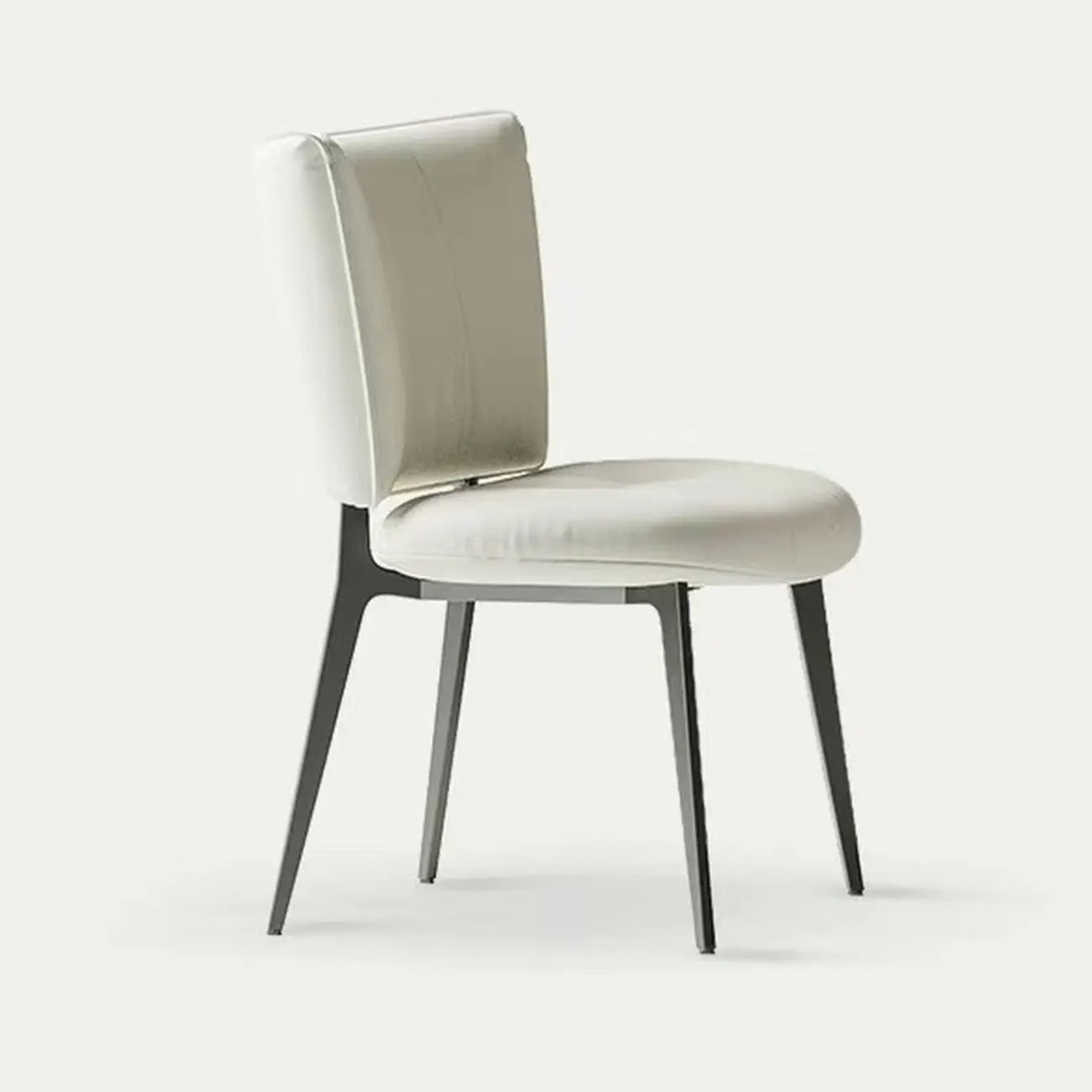 Chaises de salle à manger capitonnées à dossier incurvé, style urbain chic