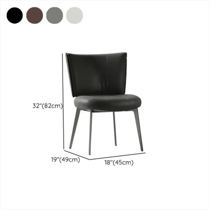 Chaises de salle à manger capitonnées à dossier incurvé, style urbain chic