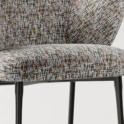 Fauteuils modernes à dossier bas rembourrés en coton et lin