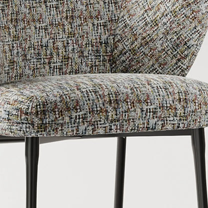 Fauteuils modernes à dossier bas rembourrés en coton et lin