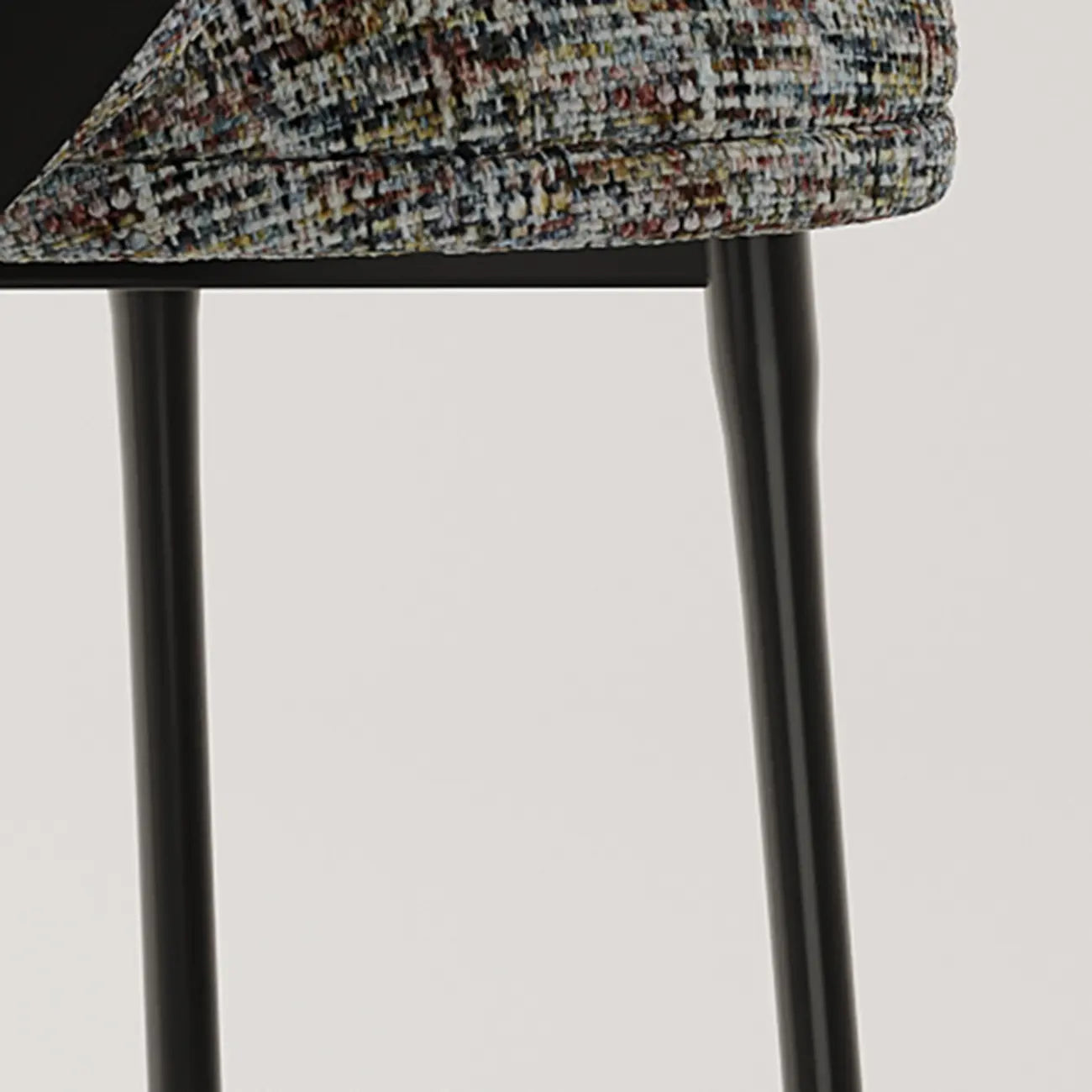 Fauteuils modernes à dossier bas rembourrés en coton et lin