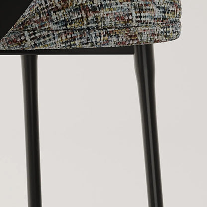 Fauteuils modernes à dossier bas rembourrés en coton et lin