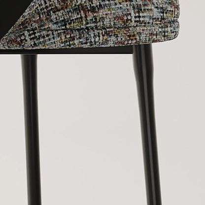 Fauteuils modernes à dossier bas rembourrés en coton et lin