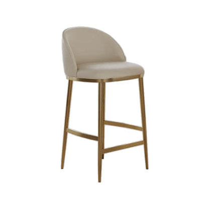Tabourets de bar en cuir style Mid-Century Modern, hauteur comptoir