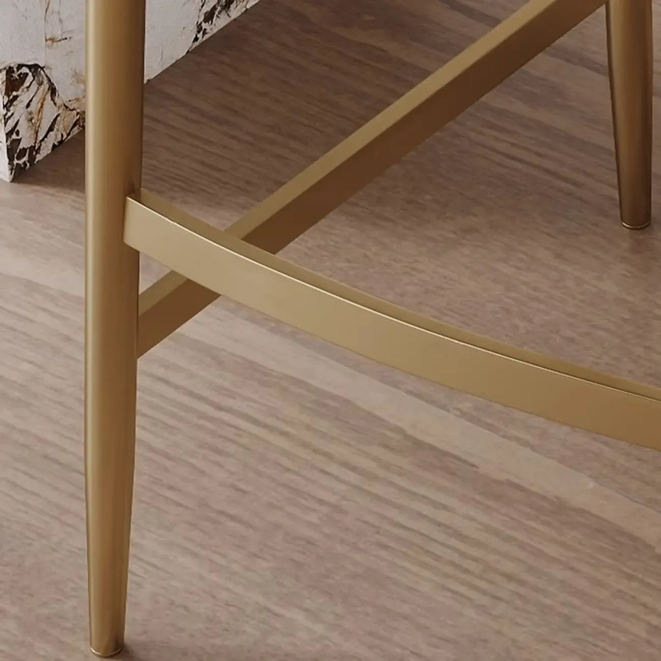 Tabourets de bar en cuir style Mid-Century Modern, hauteur comptoir