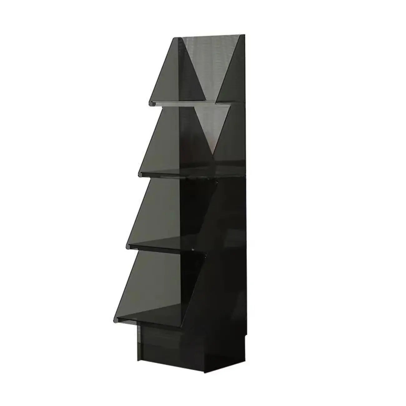 Bibliothèque verticale élégante en acrylique artistique