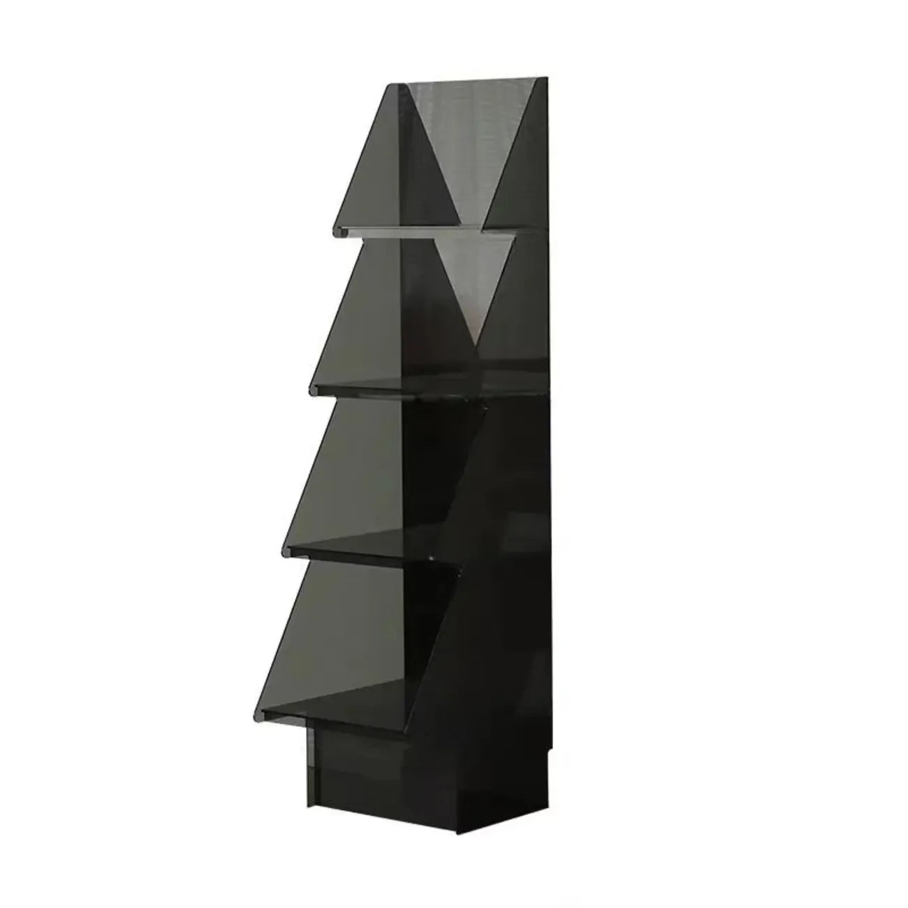 Bibliothèque verticale élégante en acrylique artistique