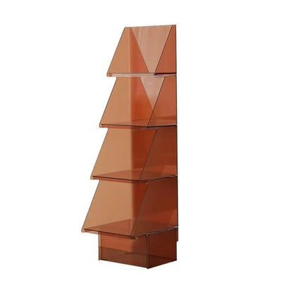 Bibliothèque verticale élégante en acrylique artistique