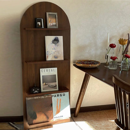 Bibliothèque verticale moderne en bois stratifié, petite vitrine