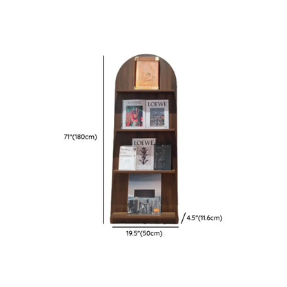 Bibliothèque verticale moderne en bois stratifié, petite vitrine