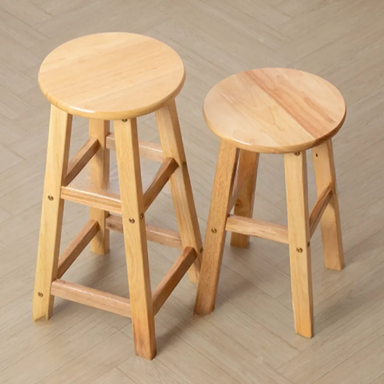 Tabourets de bar modernes en bois, hauteur comptoir