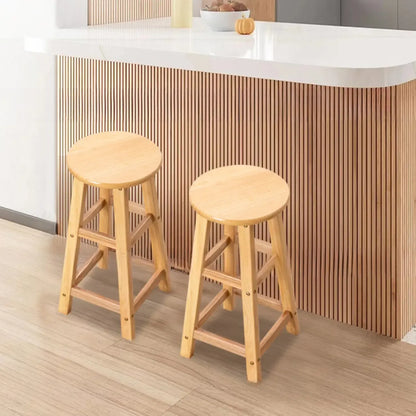 Tabourets de bar modernes en bois, hauteur comptoir