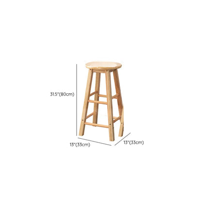 Tabourets de bar modernes en bois, hauteur comptoir